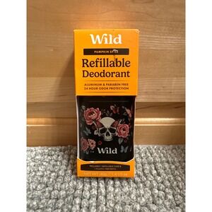 Wild Pumpkin Spice Refillable Deodorant Case and Refill Aluminum/Paraben Free